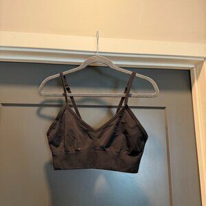 Black lounge bralette